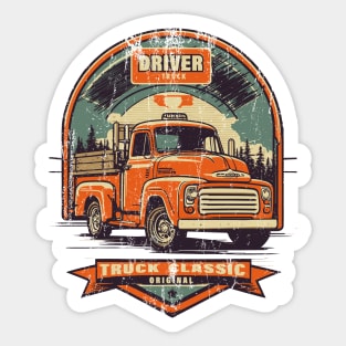 Classic Truck Design Sticker